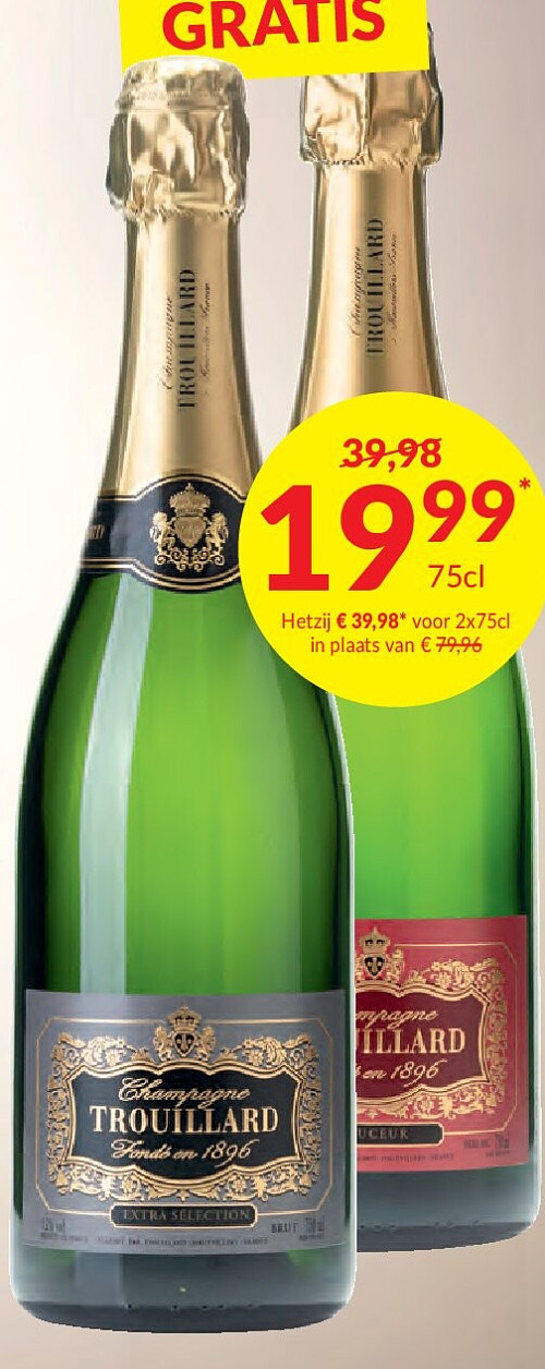 AOP Champagne Trouillard Extra Sélection Brut of demi-sec