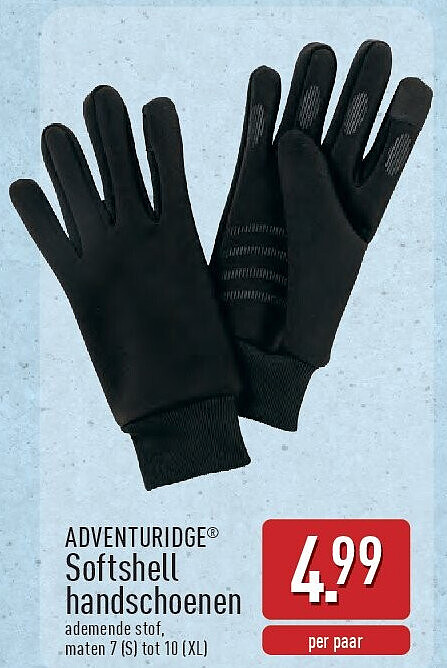 Softshell handschoenen