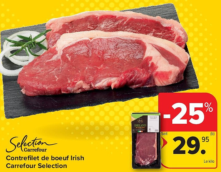 Contrefilet de boeuf Irish Carrefour Selection