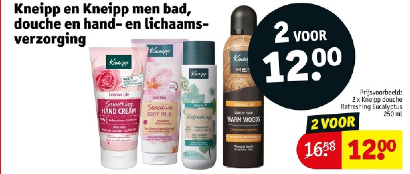 Kneipp en Kneipp men bad, douche en hand- en lichaamsverzorging