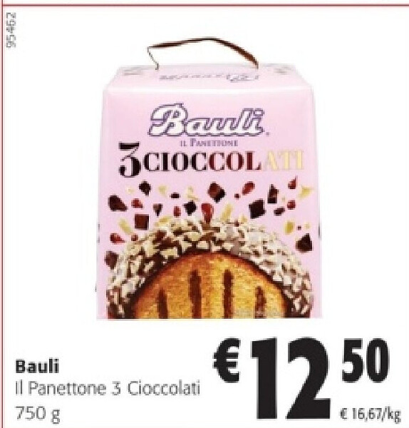 Bauli Il Panettone 3 Cioccolati 750 g