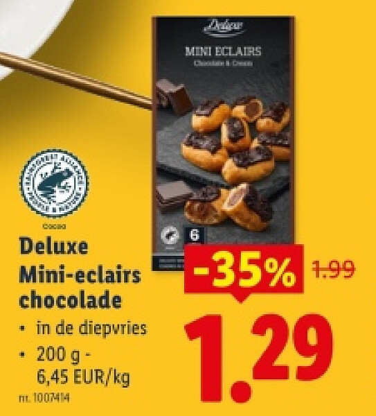 Mini-eclairs chocolade