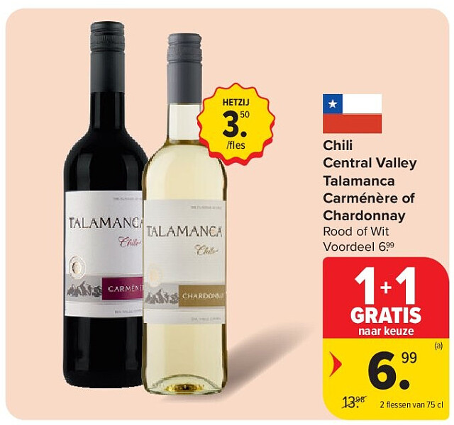 Chili Central Valley Talamanca Carménère of Chardonnay