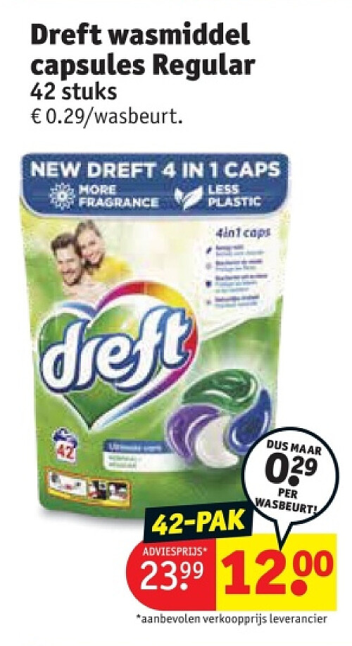 Dreft wasmiddel capsules Regular