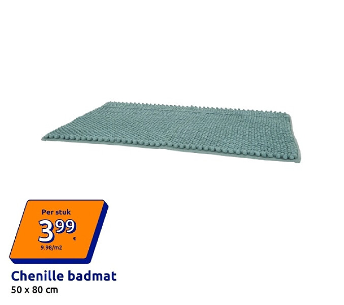Chenille badmat
