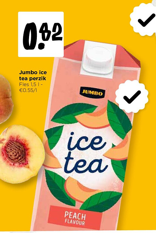 Jumbo ice tea perzik