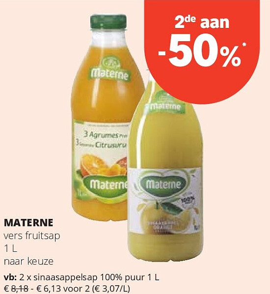 MATERNE vers fruitsap 1 L