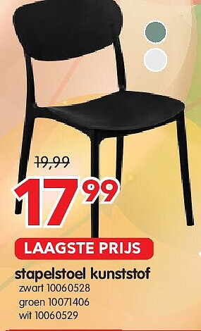 stapelstoel kunststof