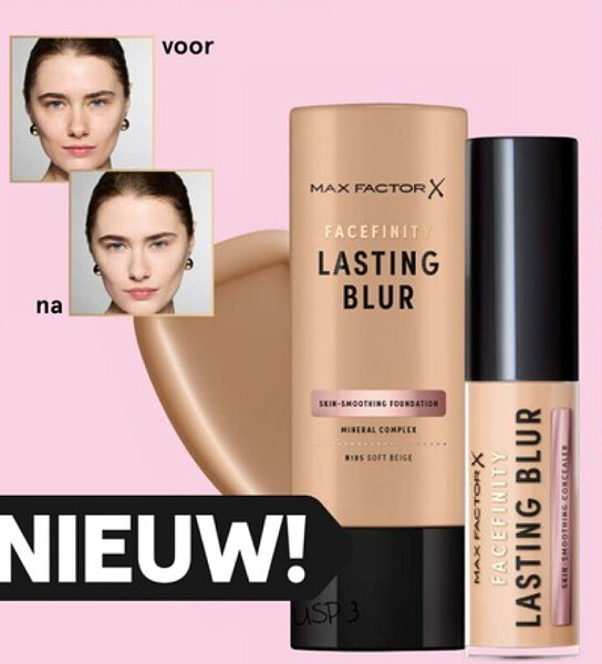 Max Factor Facefinity Lasting Blur foundation en concealer