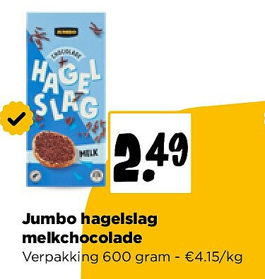 Jumbo hagelslag melkchocolade
