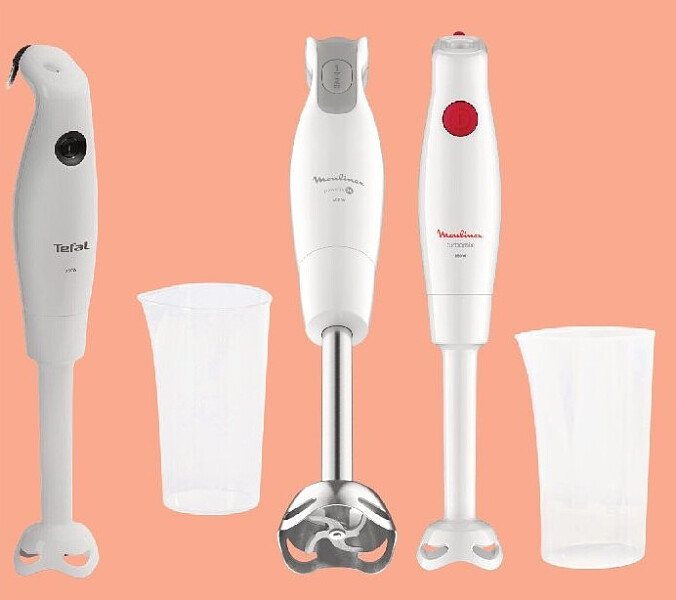 Sélection de mixeurs plongeants Moulinex et Tefal