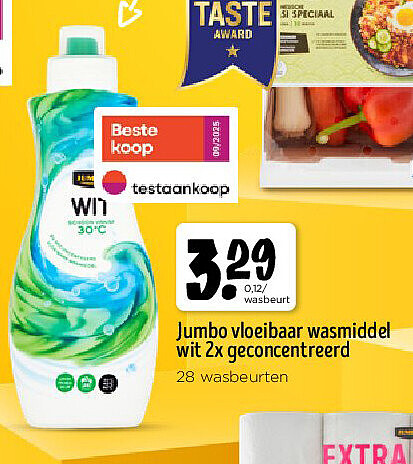 Jumbo vloeibaar wasmiddel wit 2x geconcentreerd