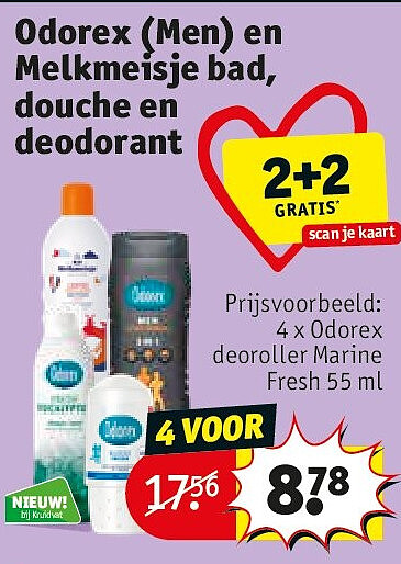 Odorex (Men) en Melkmeisje bad, douche en deodorant
