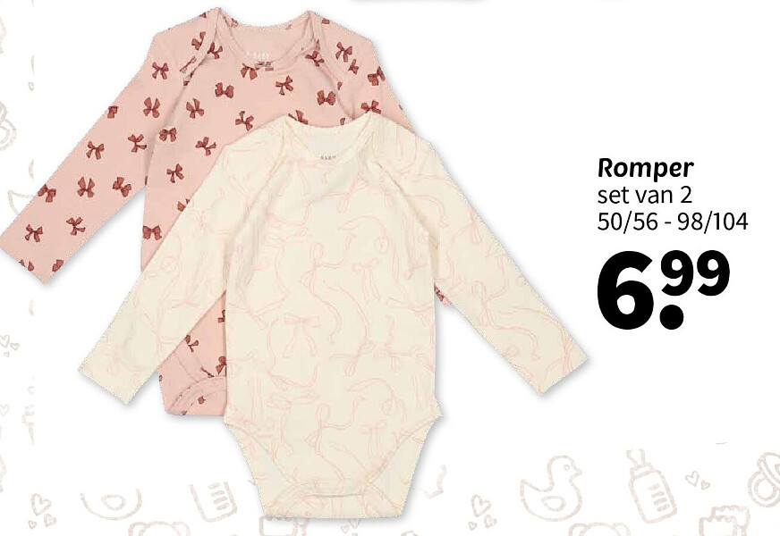 Romper set van 2