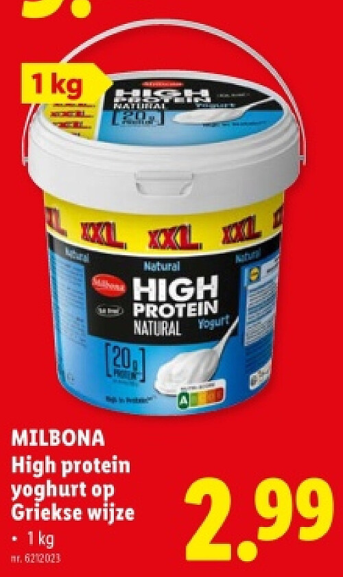 High protein yoghurt op Griekse wijze