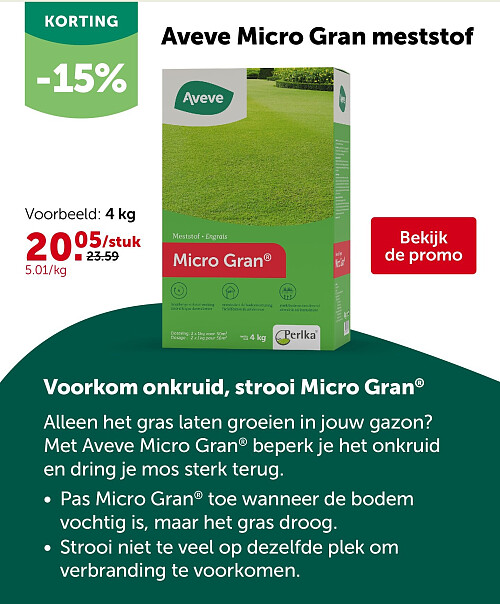 Aveve Micro Gran meststof
