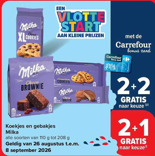 Koekjes en gebakjes Milka