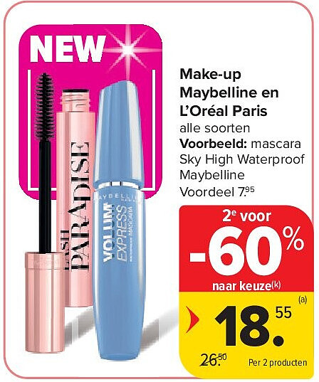 Make-up Maybelline en L’Oréal Paris