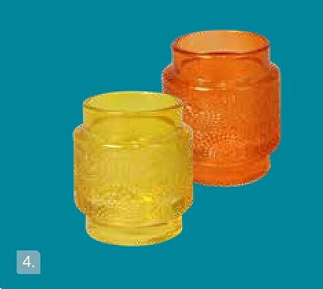 Glazen theelichthouders met mandalareliëf