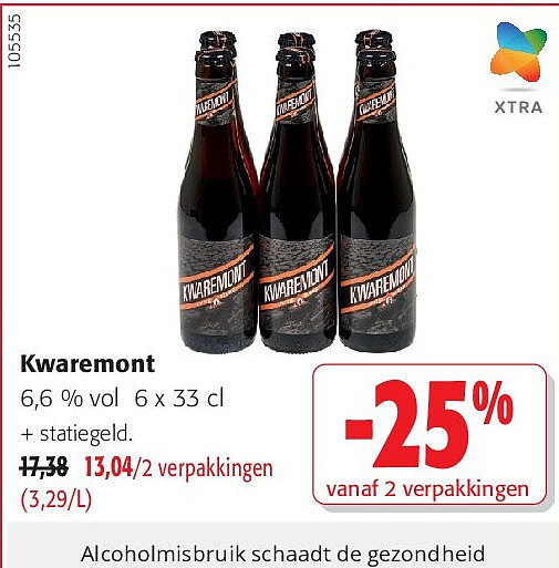Kwaremont 6,6 % vol 6 x 33 cl