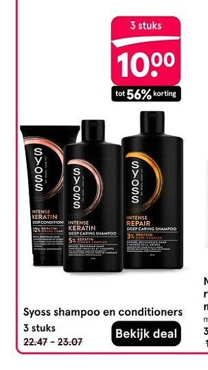 Syoss shampoo en conditioners