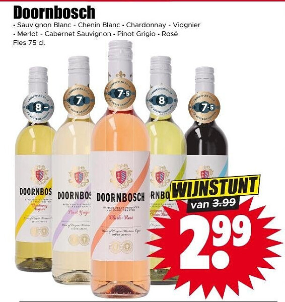 Doornbosch wijn 75 cl