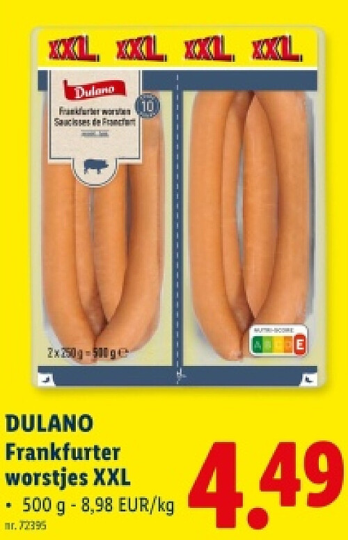Frankfurter worstjes XXL