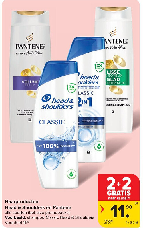Haarproducten Head & Shoulders en Pantene