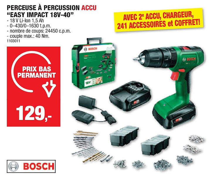 PERCEUSE À PERCUSSION ACCU “EASY IMPACT 18V-40”