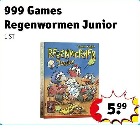 999 Games Regenwormen Junior