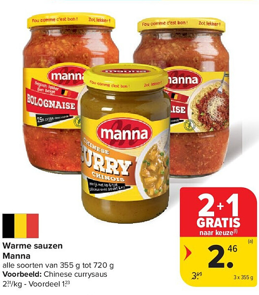 Warme sauzen Manna