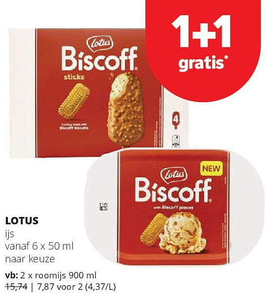 LOTUS ijs vanaf 6 x 50 ml