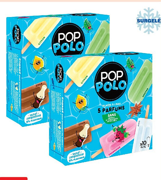 GLACES À L'EAU POP POLO