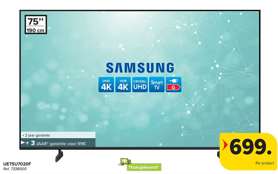 SAMSUNG UE75U7020F 4K TV