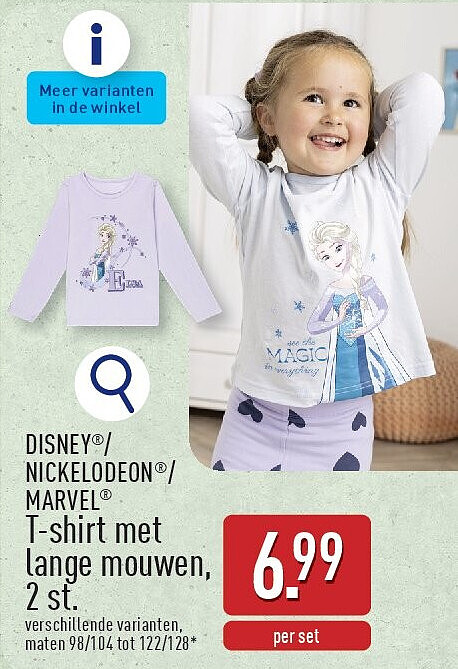 T-shirt met lange mouwen, 2st.
