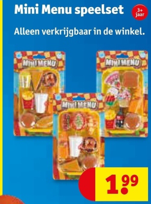 Mini Menu speelset