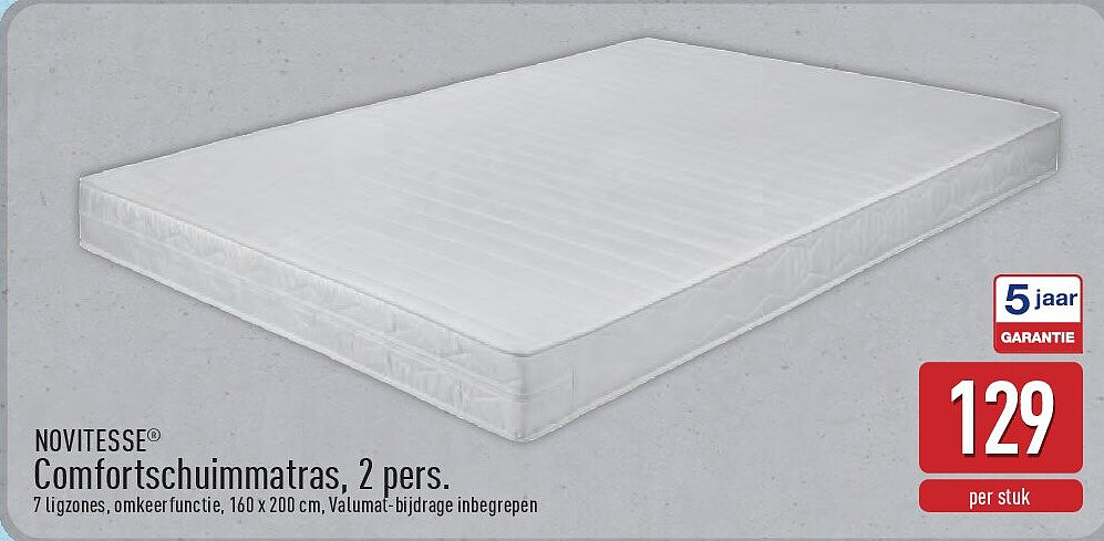 Comfortschuimmatras, 2pers.
