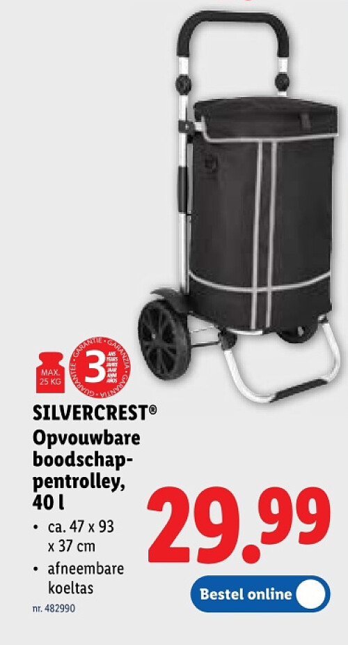 Opvouwbare boodschappentrolley, 401