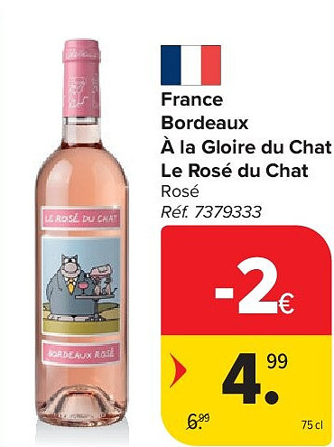 France Bordeaux À la Gloire du Chat Le Rosé du Chat