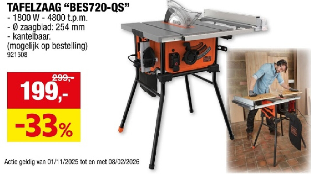 TAFELZAAG "BES720-QS"