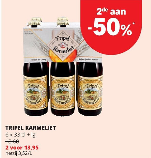 TRIPEL KARMELIET 6 x 33 cl + lg.