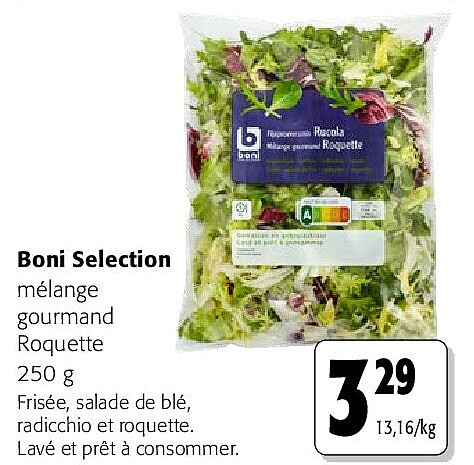 Boni Selection mélange gourmand Roquette 250 g