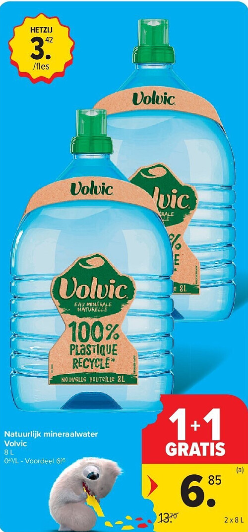 Natuurlijk mineraalwater Volvic