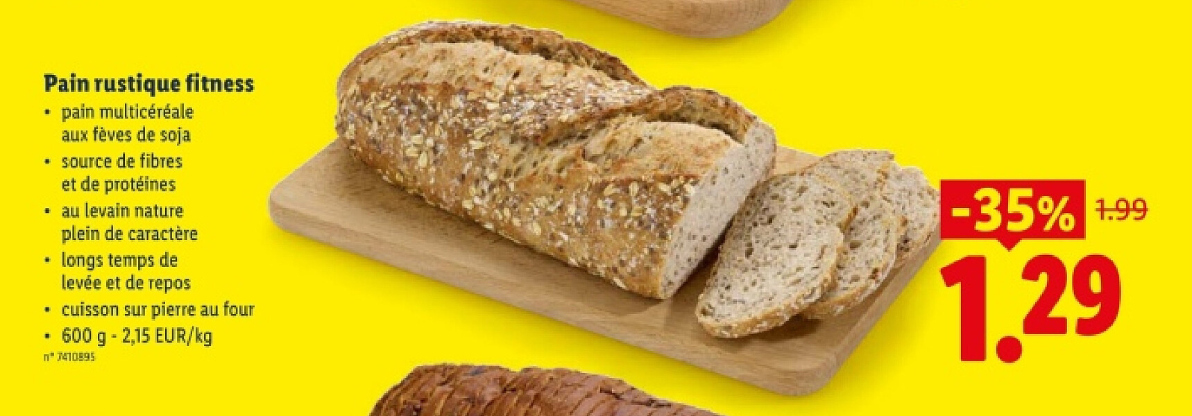 Pain rustique fitness