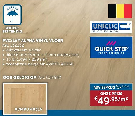 PVC/LVT ALPHA VINYL VLOER