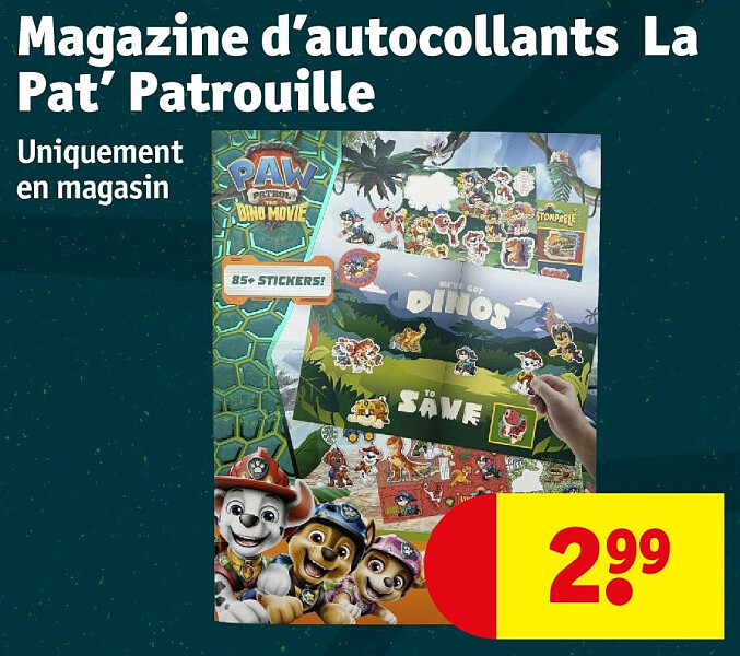 Magazine d’autocollants La Pat’ Patrouille