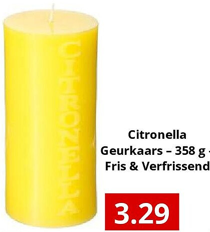 Citronella Geurkaars – 358 g – Fris & Verfrissend