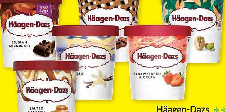 Häagen-Dazs ijs in pot