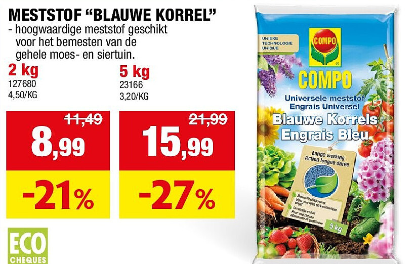 MESTSTOF “BLAUWE KORREL” 2 kg
