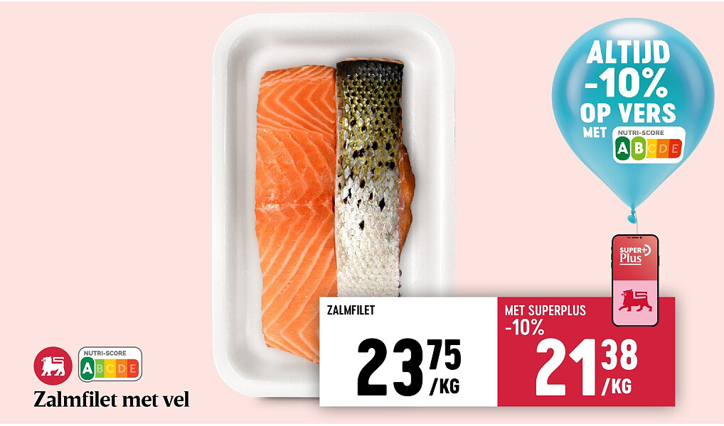 Zalmfilet met vel